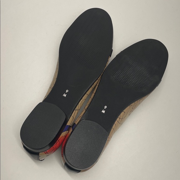 ICON Women's Black and Multicolour Ballet Flats - Picture 4 of 5